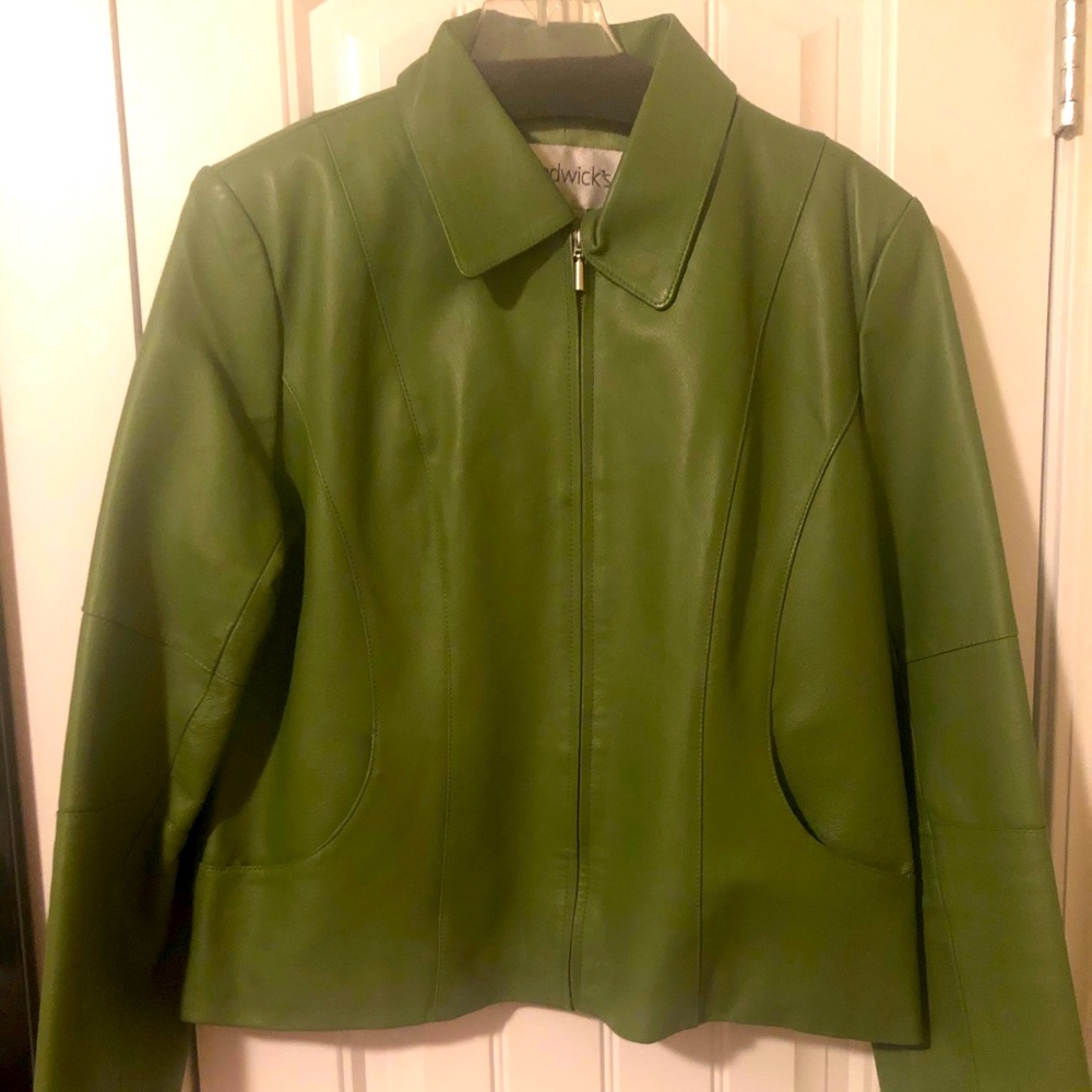 Green Leather Jacket!
